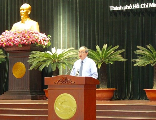 Đồng chí Nguyễn Thiện Nhân - Ủy viên Bộ Chính trị, Bí thư Thành ủy TP HCM 