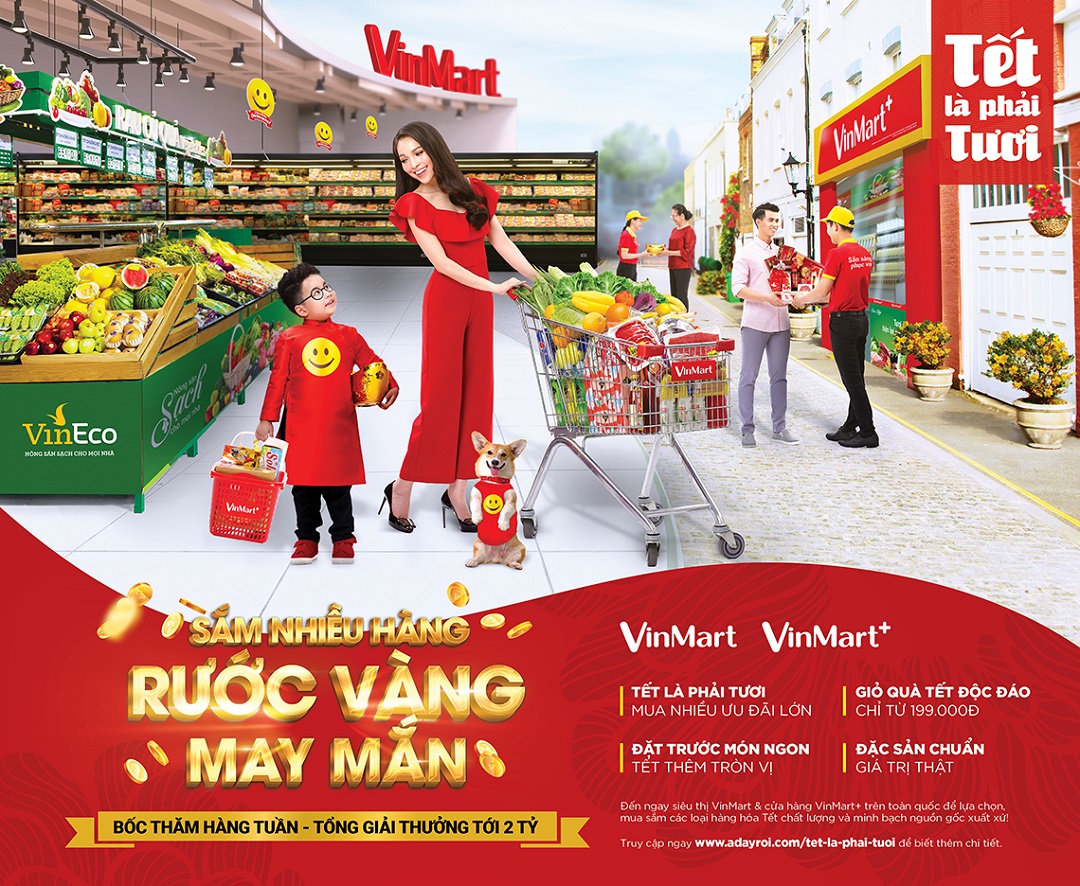 Sắm tết trúng vàng tại Vinmart  Vinmart +
