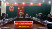 Đồng chí Nguyễn Thị Thủy Khiêm thăm làm việc tại VKSND Quảng Trị