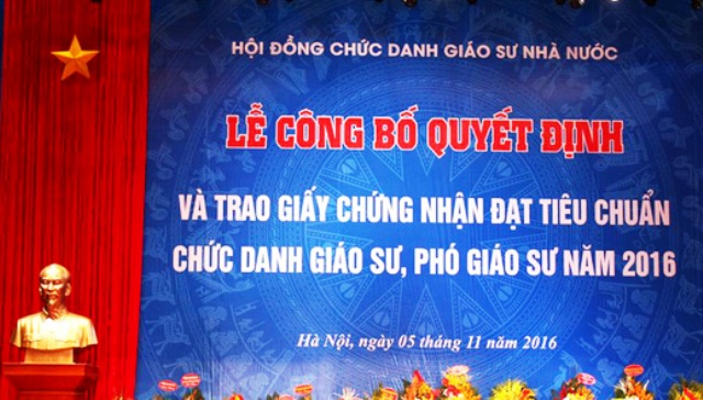 Lùi thời hạn công bố kết quả rà soát Giáo sư, Phó Giáo sư