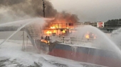 Về vụ cháy tại tàu Hải Hà 18 Thưởng 500 triệu đồng cho các đơn vị chữa cháy