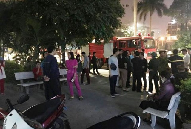 Hà Nội Lại thêm một vụ cháy xảy ra ở chung cư