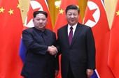 Chùm ảnh đầu tiên về cuộc hội đàm giữa hai nhà lãnh đạo Tập Cận Bình - Kim Jong Un