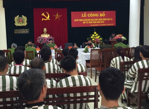 Ngày 09 6 2018, Nghị quyết về tha tù trước thời hạn có điều kiện có hiệu lực thi hành