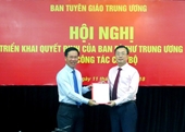 Đồng chí Bùi Trường Giang giữ chức Phó Trưởng Ban Tuyên giáo Trung ương