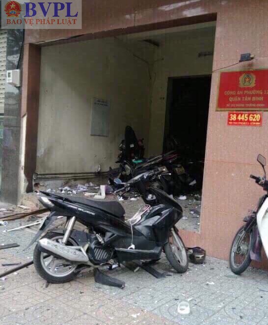 Vụ nổ tại trụ sở Công an phường, một nữ công an bị thương
