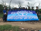 Chi đoàn VKSND huyện Tân Phú Đông phối hợp tổ chức Chiến dịch hãy làm sạch biển”