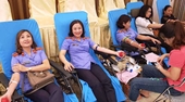 VKSND Nghệ An Đoàn viên nô nức đi hiến máu nhân đạo