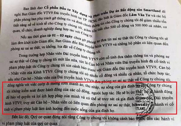Điều tra vụ công ty bất động sản đe dọa truy sát giám đốc và nhân viên VTV9
