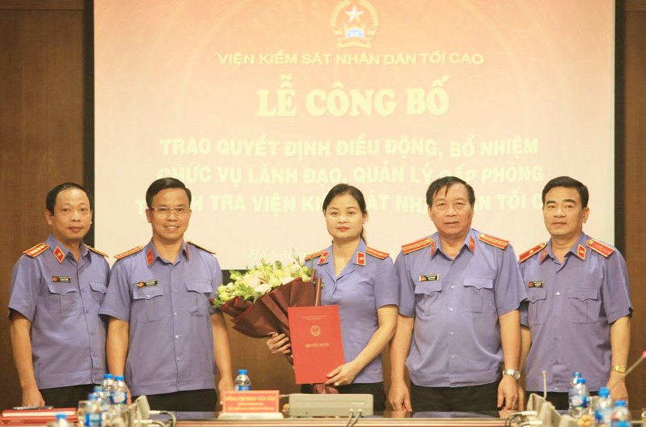 Bổ nhiệm lãnh đạo cấp phòng thuộc Thanh tra VKSND tối cao