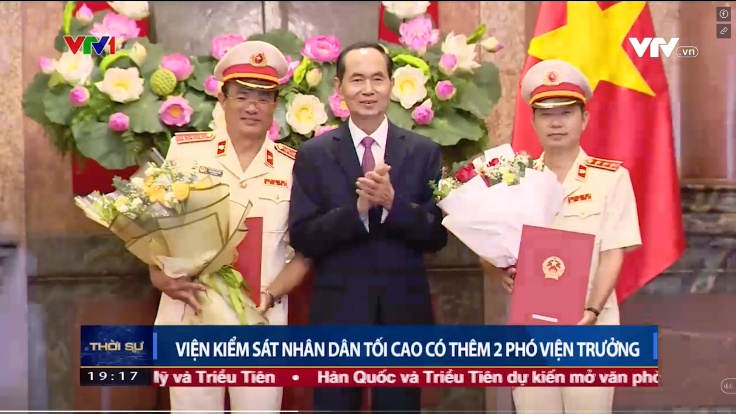 Chủ tịch nước trao quyết định bổ nhiệm hai Phó Viện trưởng VKSND tối cao