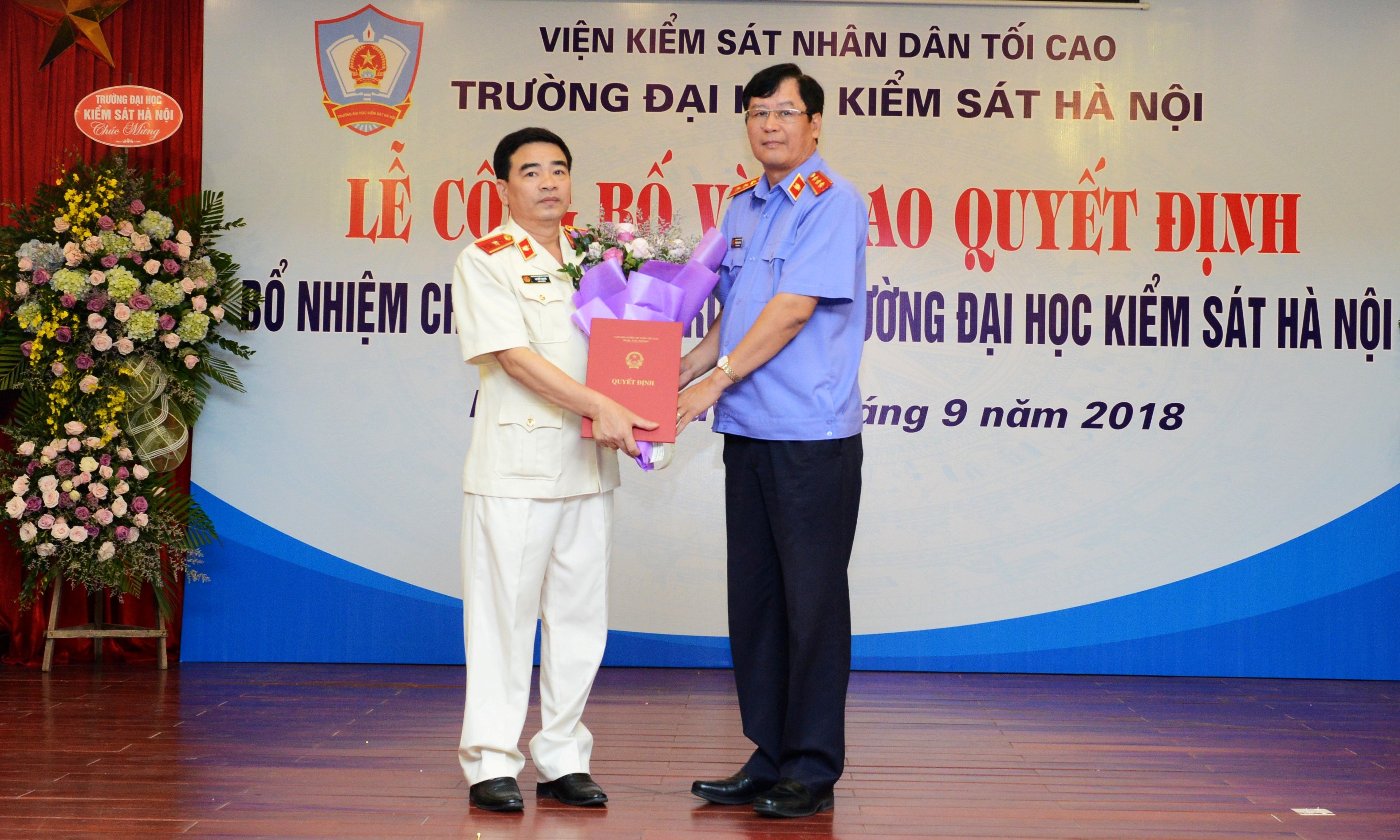 Bổ nhiệm Hiệu trưởng Trường Đại học Kiểm sát Hà Nội