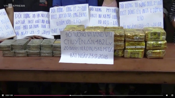 Phá chuyên án, bắt 6 đối tượng cùng 20 bánh heroin và 15 kg ma túy đá