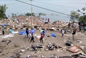 Những hình ảnh tang thương sau động đất, sóng thần ở Trung Sulawesi, Indonesia