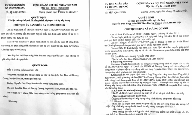 Có vi phạm Luật Tố tụng hành chính