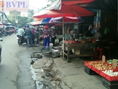 Chợ tự phát tồn tại nhiều năm ngay cạnh UBND phường Tân Tạo Có bảo kê