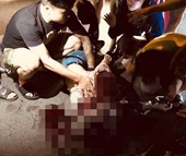 Nghi án cô gái trẻ bị bạn trai đâm gục giữa phố Hà Nội