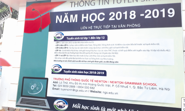 Địa điểm bị chấm dứt hoạt động vẫn tuyển sinh