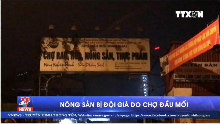 Nông sản bị đội giá do chợ đầu mối