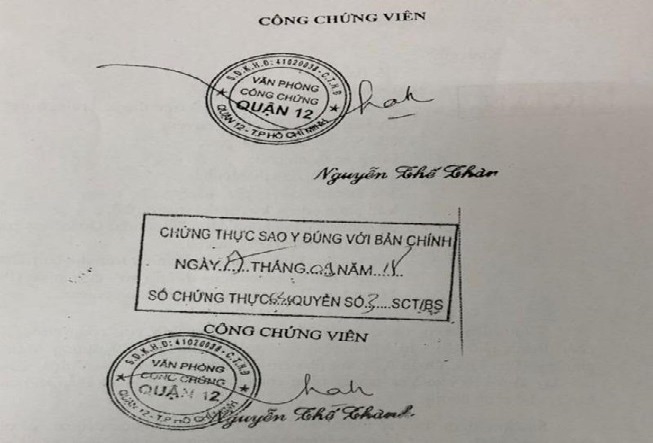 Thụ lý kiểm sát vụ án làm giả con dấu, tài liệu lập phòng công chứng