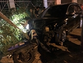 Nghi vấn Phó công an thị xã Đồng Xoài lái xe gây tai nạn, 2 người nhập viện