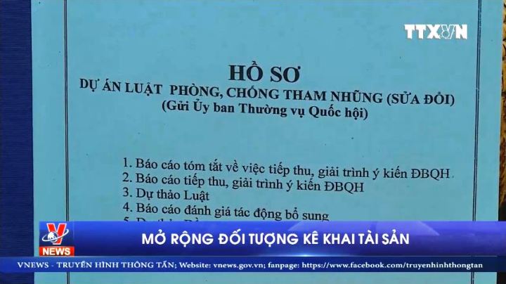 Mở rộng đối tượng kê khai tài sản