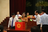 TP Hồ Chí MInh Lấy phiếu tín nhiệm đối với 30 người giữ chức vụ do HĐND bầu