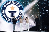 Quốc Cơ, Quốc Nghiệp xác lập kỷ lục Guinness Thế giới tại Italy