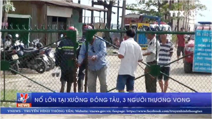 Nổ lớn xưởng đóng tàu, 3 người thương vong tại TP Hồ Chí Minh