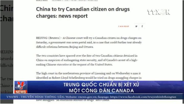 Trung Quốc chuẩn bị xét xử một công dân Canada