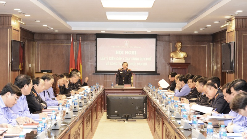 VKSND tối cao góp ý kiến xây dựng Quy chế về công tác tổ chức cán bộ