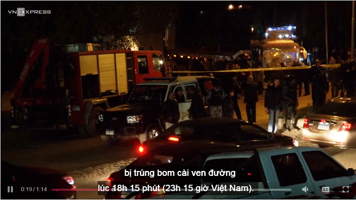 Xe chở du khách Việt trúng bom cài ven đường ở Ai Cập