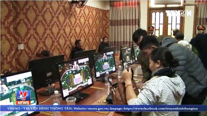 Triệt phá 3 tụ điểm cờ bạc núp bóng trò chơi điện tử