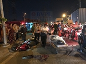 Người dân truy đuổi xe container cán chết người ở TP Hồ Chí Minh