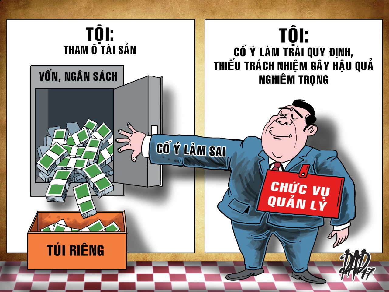 Tham ô tài sản bị xử lý như thế nào