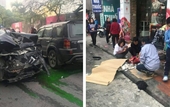 Xe điên gây tai nạn liên hoàn trên phố Ngọc Khánh, 1 phụ nữ tử vong