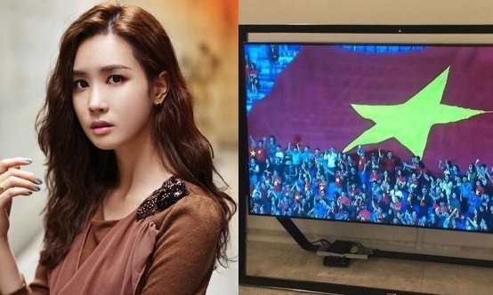 Mỹ nhân Hàn mừng ông Park Hang Seo cùng tuyển Việt Nam thắng Jordan