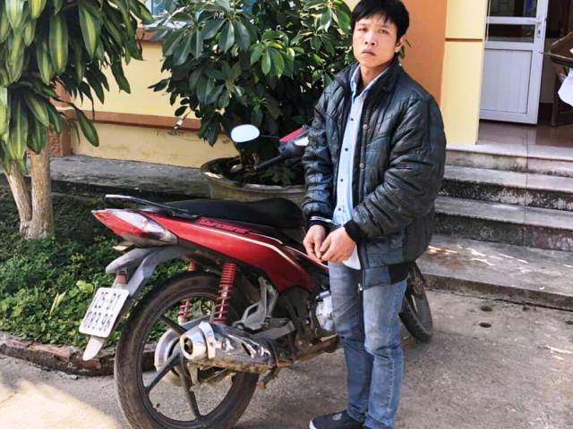 Bắt đối tượng trộm cắp xem máy sau 3 giờ gây án