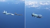 Thót tim xem Su-27 áp sát “huých vai xua đuổi F-15