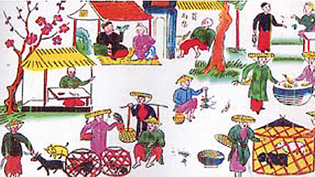 Ấm áp không khí phiên chợ quê chiều 30 Tết