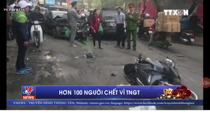 112 người chết vì tai nạn giao thông trong 6 ngày nghỉ Tết