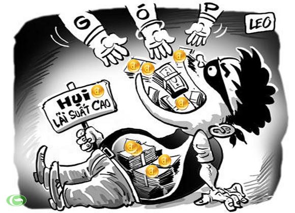 Không được tổ chức họ, hụi, phường để cho vay lãi nặng, lừa đảo chiếm đoạt tài sản