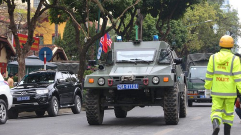 Triển khai xe bọc thép, tăng cường an ninh bảo vệ Hội nghị thượng đỉnh Mỹ - Triều