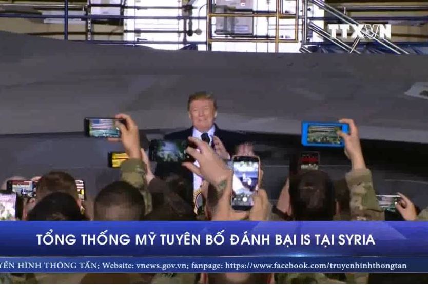 Tổng thống Mỹ tuyên bố đã đánh bại IS tại Syria