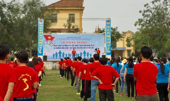 Đoàn viên Công đoàn VKSND huyện Lộc Hà chạy Olympic vì sức khỏe toàn dân