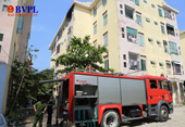 Cháy tầng 5 chung cư ở Đà Nẵng, người dân hốt hoảng bỏ chạy