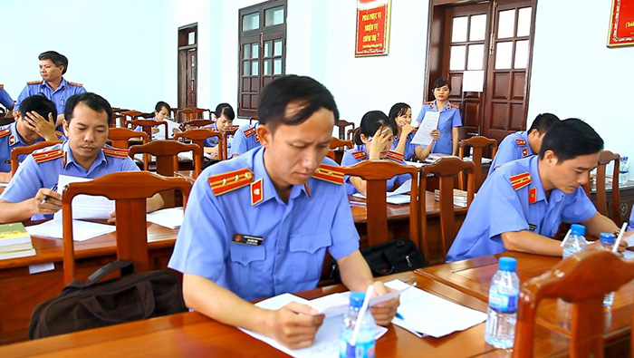 Thi xây dựng bài phát biểu của Kiểm sát viên tại phiên tòa sơ thẩm án dân sự, hành chính