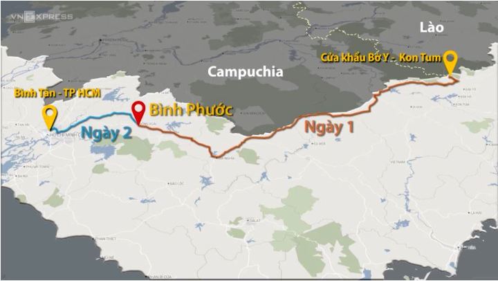 Đường đi của 300 kg ma tuý đá đến Sài Gòn