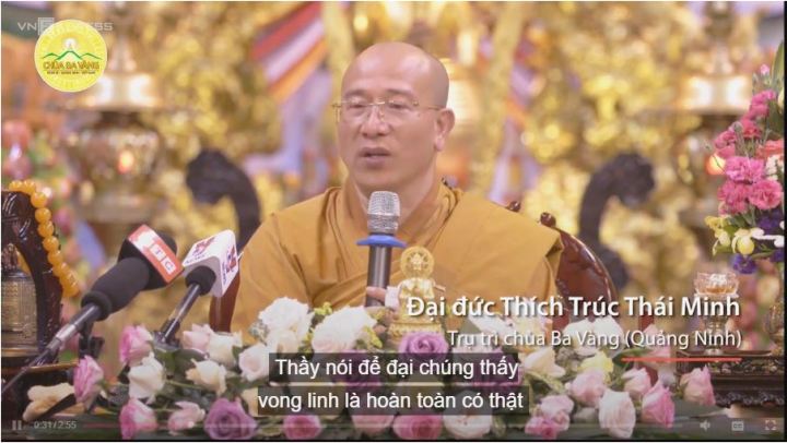 Trụ trì chùa Ba Vàng  Vong linh, báo oán là có thật