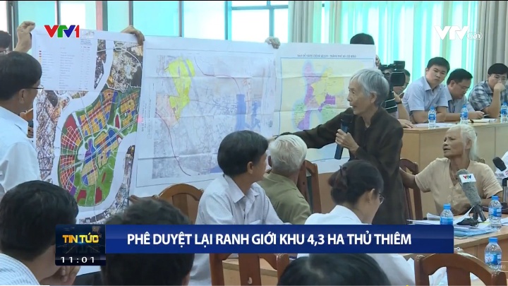 Phê duyệt lại ranh giới khu quy hoạch 4,3ha Thủ Thiêm